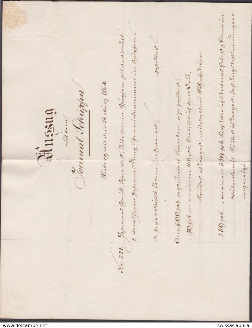 ZH   NIEDERGLATT / 1864 - Briefe U. Dokumente