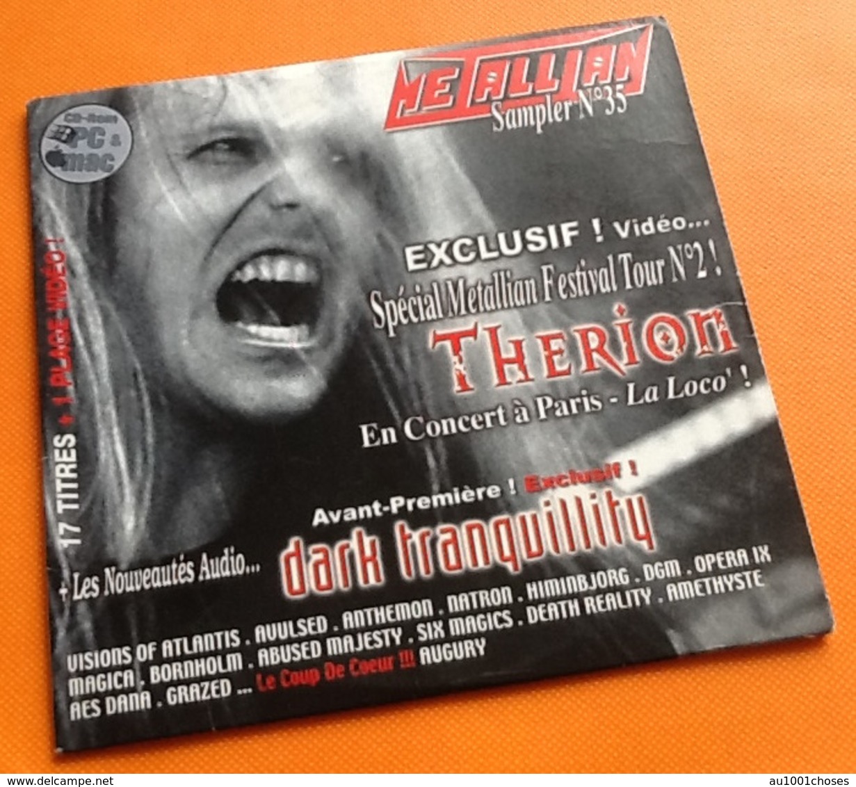 CD   Métallian  Thérion  Sampler N°35 (2004) - Hard Rock En Metal