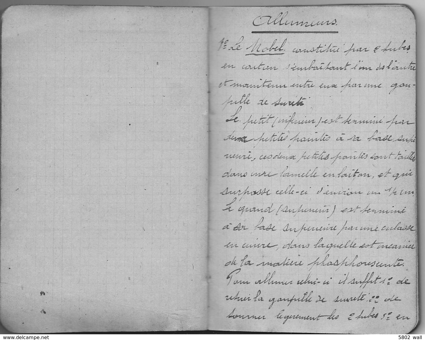 14-18 UNIQUE - Carnet Manuscrit D'Etude Théorique "Grenades" Du Sdt Georges Rome D'Aywaille - 1916 - 1914-18