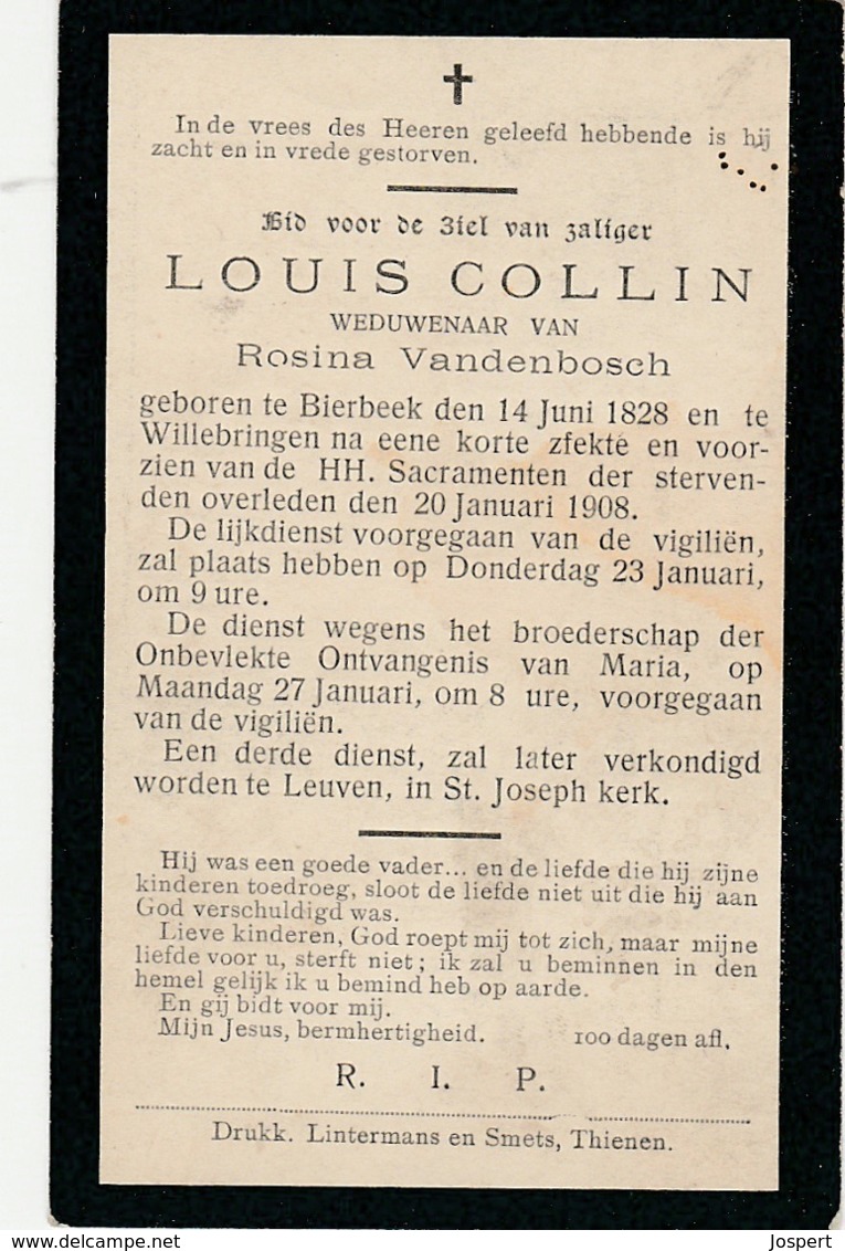 Bierbeek, 1908, Louis Collin, Vandenbosch - Santini