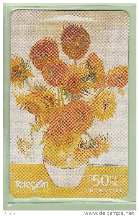 New Zealand - 1997 Art Collection - $50 Sunflowers - NZ-D-82 - Mint - New Zealand