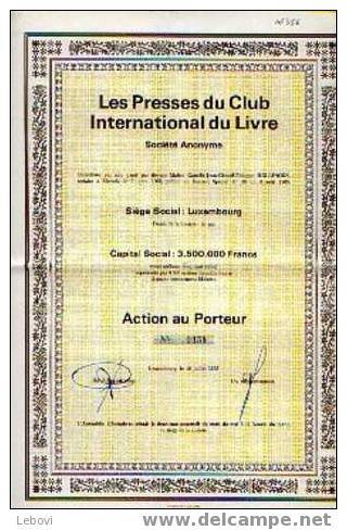 LUXEMBOURG "Les Presses Du Club International Du Livre Sa" - Autres & Non Classés