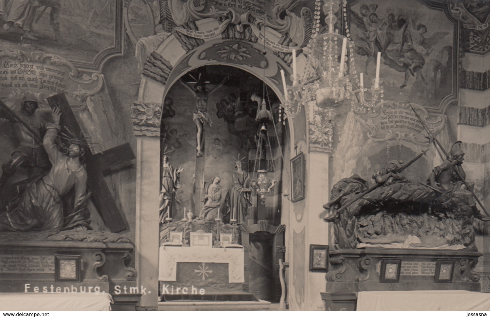 AK - Stmk - St. Lorenzen - Festenburg Kirche - Innenansicht - 1930 - Fürstenfeld