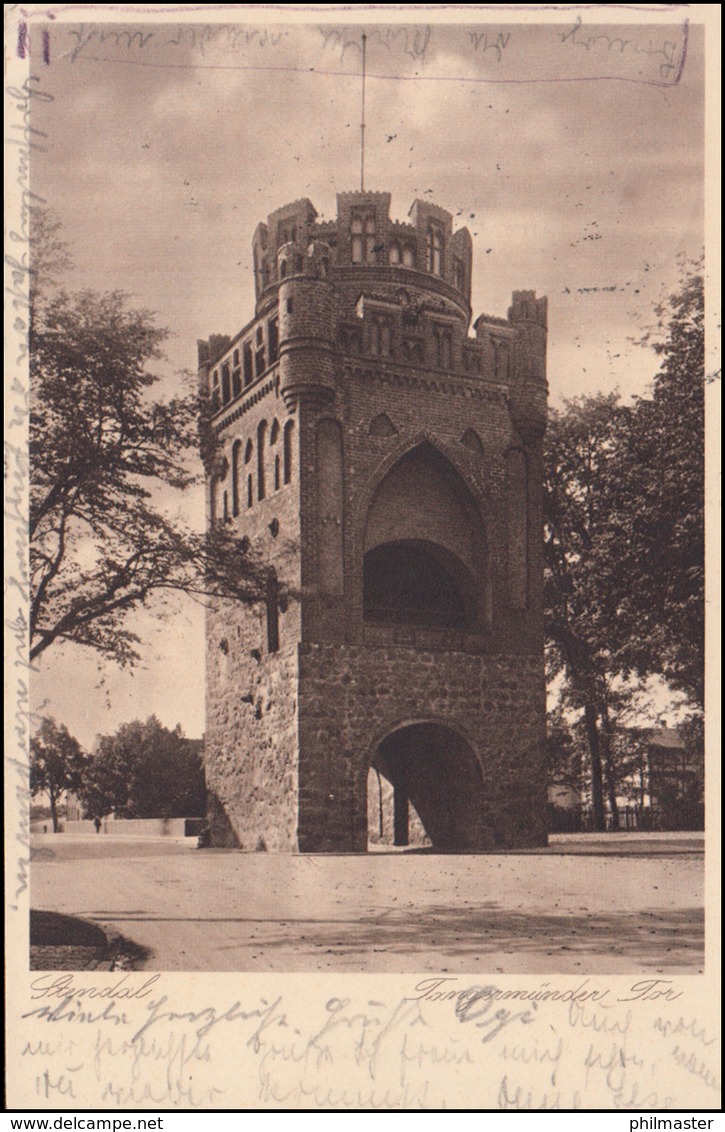 Ansichtskarte Tangermünder Tor, STENDAL 19.3.1936 Mit EF 604 Gottlieb Daimler - Sonstige & Ohne Zuordnung