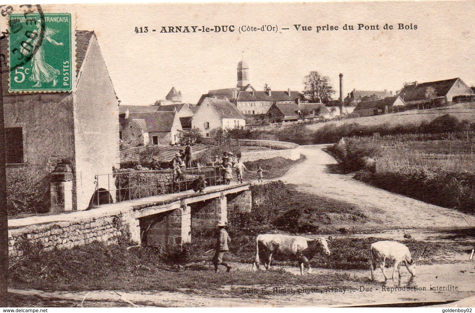 21 Arnay Le Duc, Vue Prise Du Pont De Bois - Arnay Le Duc