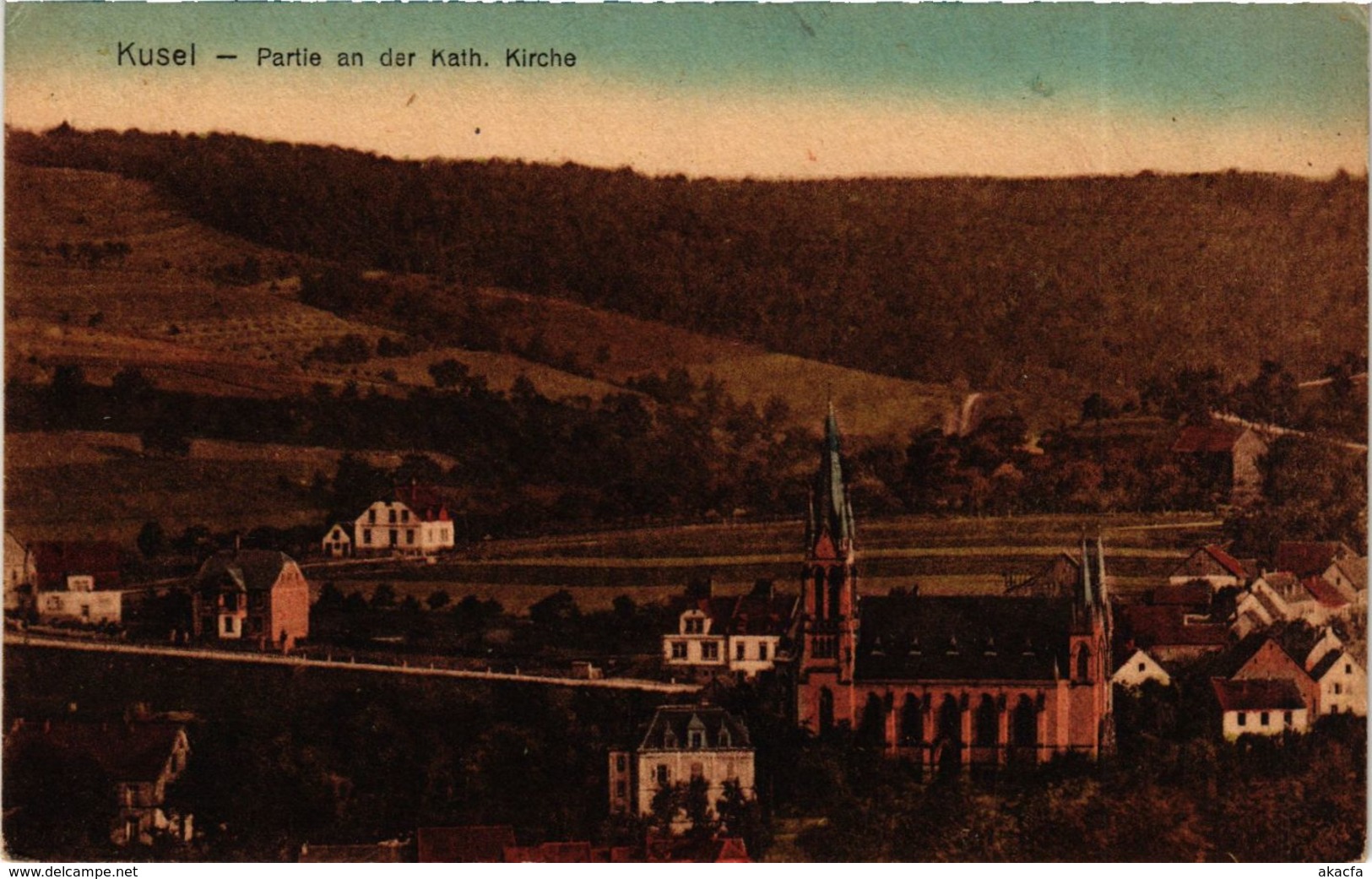 CPA AK Kusel - Partie An Der Kath. Kirche GERMANY (914189) - Kusel