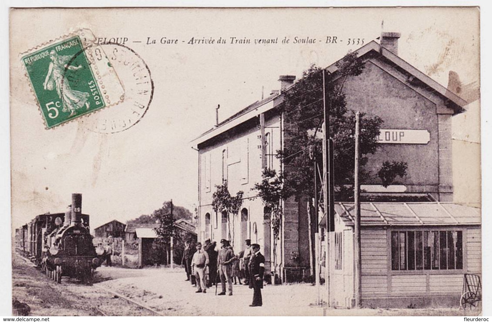 33 - T57497CPA - TROMPELOUP - PAUILLAC - La Gare , Arrivee Du Train Venant De Soulac - Bon état - GIRONDE - Autres & Non Classés