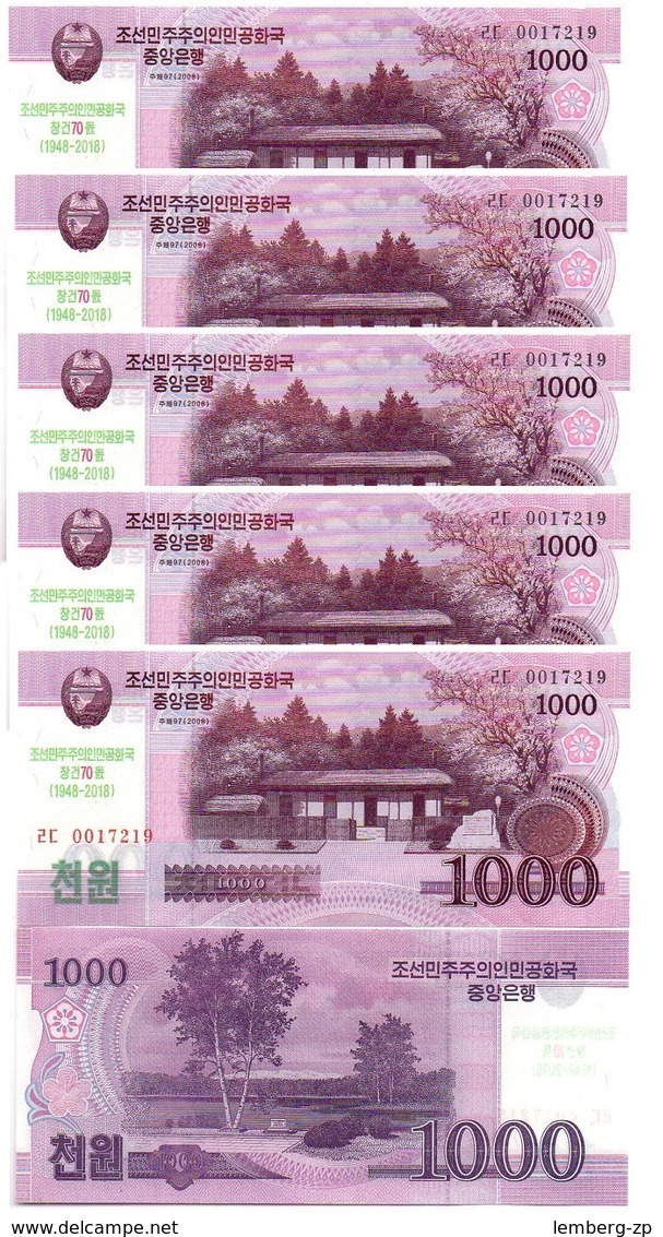 Korea North - 10 Pcs X 1000 Won 2018 UNC Comm. Lemberg-Zp - Korea (Nord-)