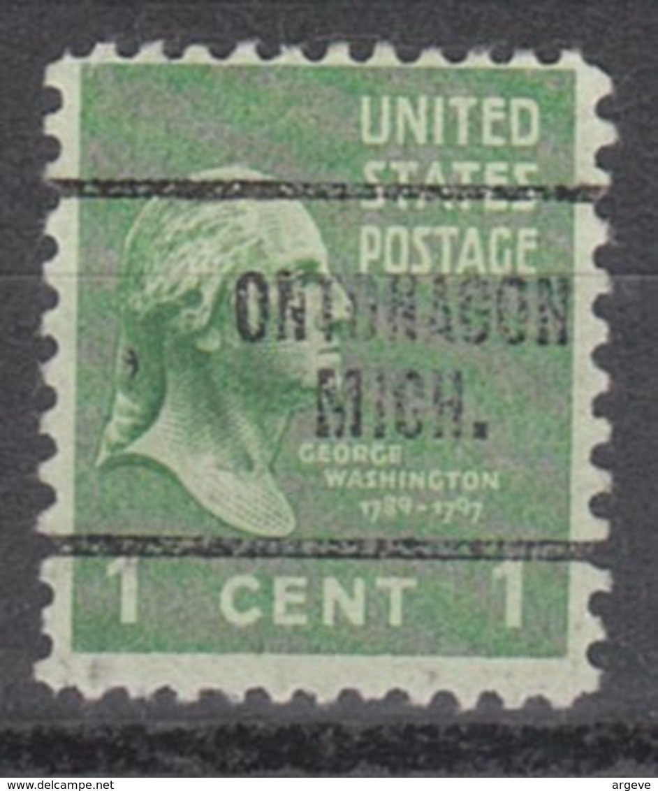 USA Precancel Vorausentwertung Preo, Locals Michigan, Ontonagon 704 - Precancels