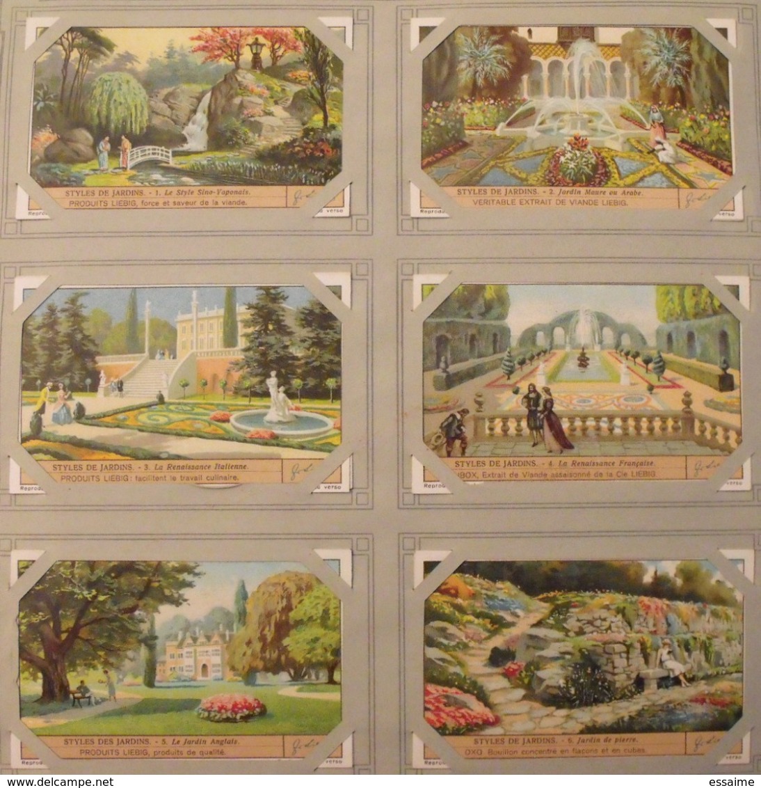 6 Chromo Liebig : Styles De Jardins. 1939. S 1336 - Liebig