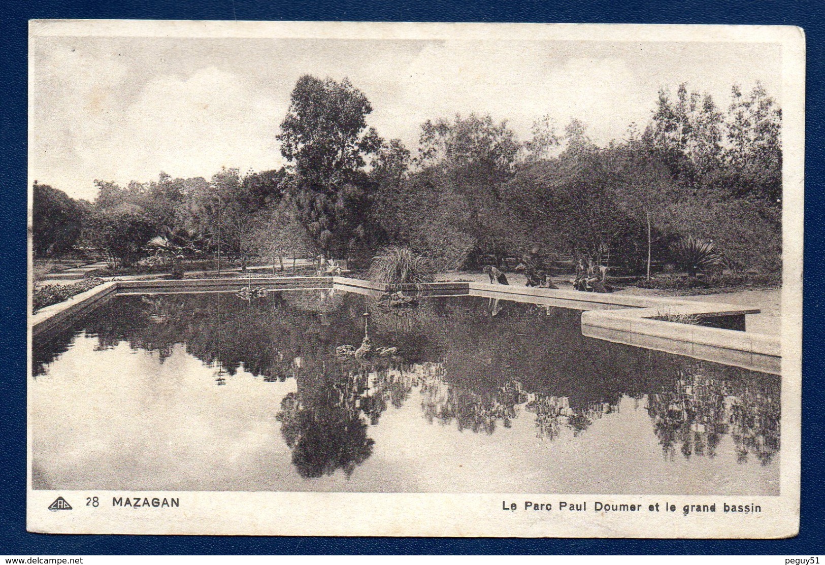 Maroc. Mazagan. Le Parc Paul Doumer Et Le Grand Bassin - Altri & Non Classificati