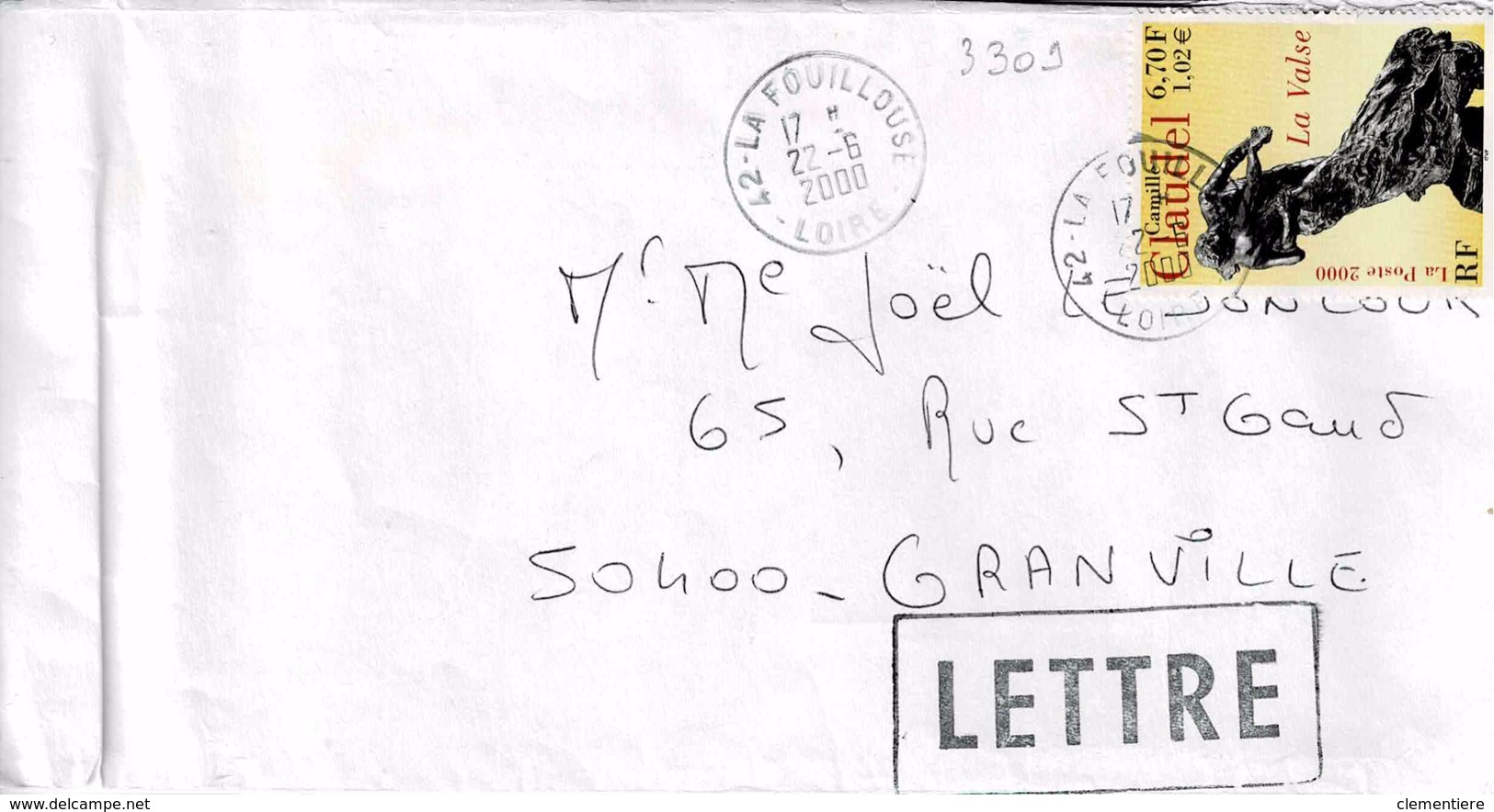 TP N°3309  Seul Sur Enveloppe De La Fouillouse - 1961-....