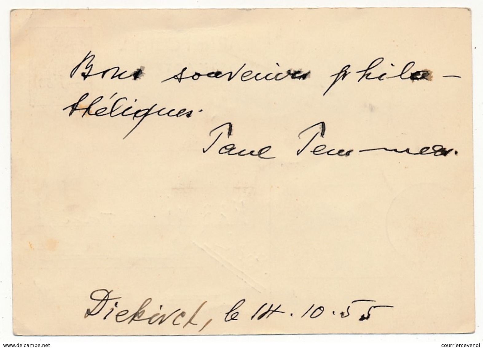 LUXEMBOURG - Entier + Affr Compl. Cachet "1er Vol Postal LUXEMBOURG - STAVANGER - BERGEN" 17/10/1955 - Covers & Documents