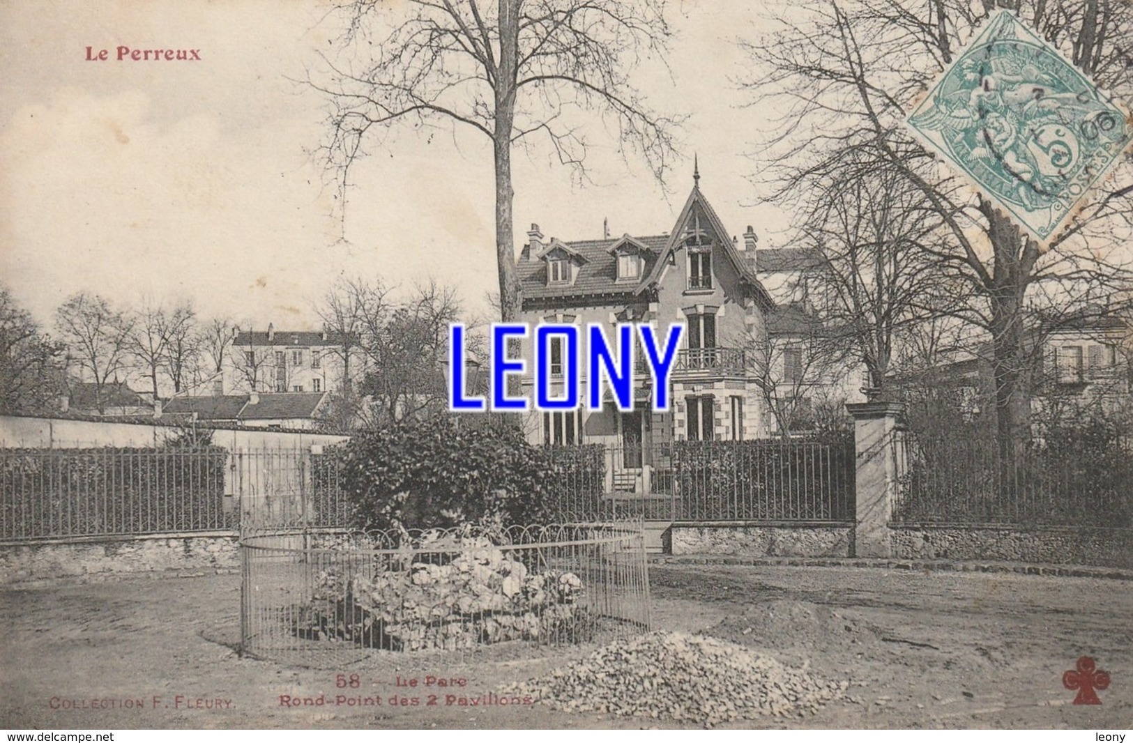 CPA De  LE PERREUX (94) - Le PARC - ROND POINT Des 2 PAVILLONS - Collection F. FLEURY - Le Perreux Sur Marne