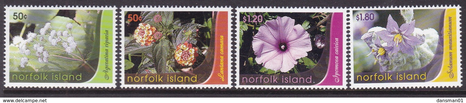 Norfolk Island 2007 Weeds Sc 899-02 Mint Never Hinged - Isola Norfolk