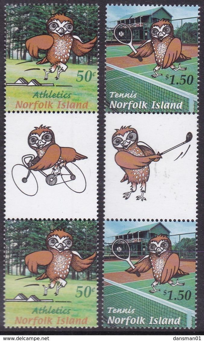 Norfolk Island 2002 South Pacific Games Sc 764-5 Mint Never Hinged - Norfolkinsel