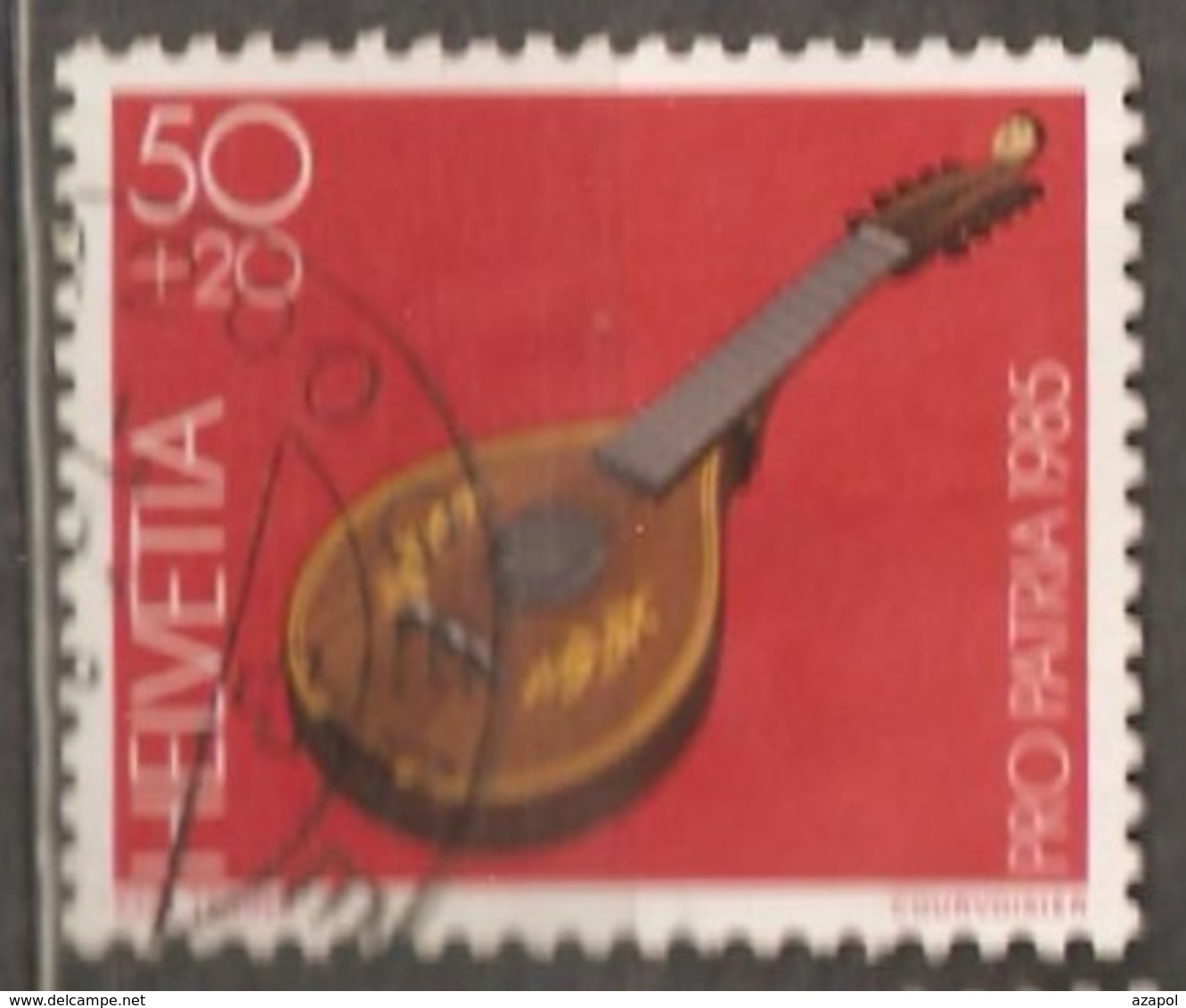 Switzerland: Pro Patria, Full Set Of 5 Used Stamps, Folk Musical Instruments, 1985, Mi#1296-1300 - Oblitérés