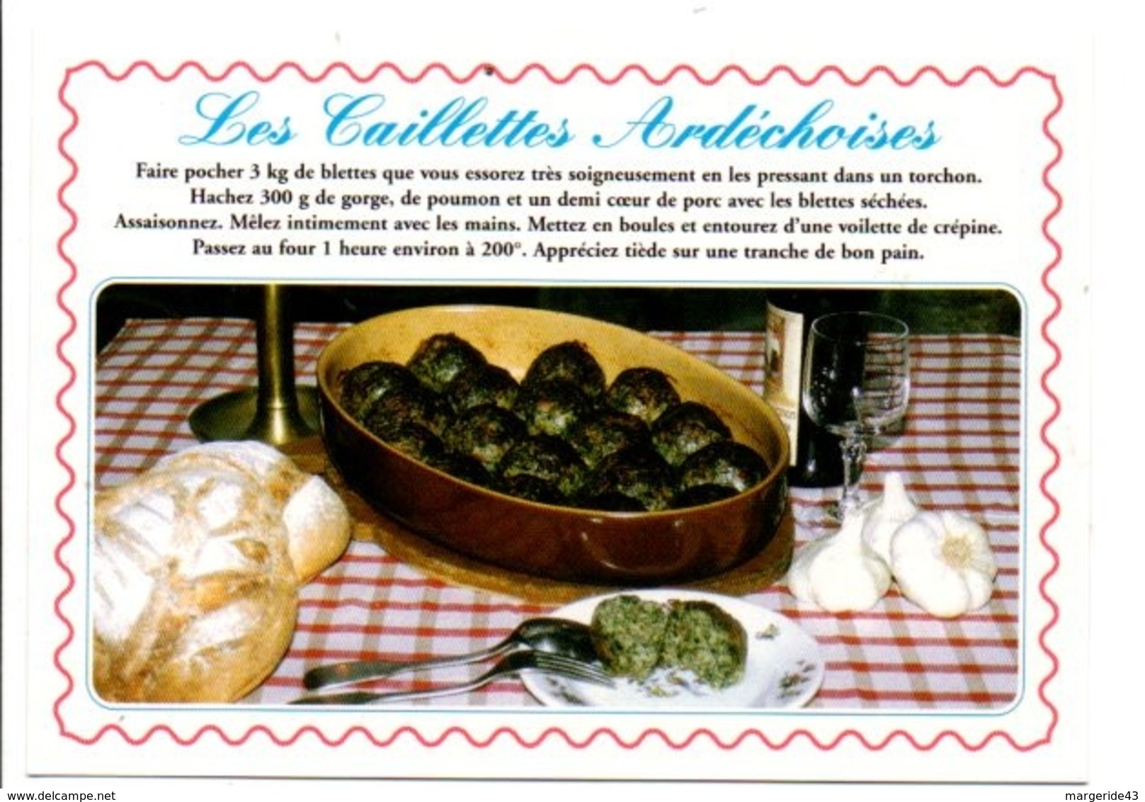 RECETTE - CAILLETTES ARDECHOISES - Recettes (cuisine)