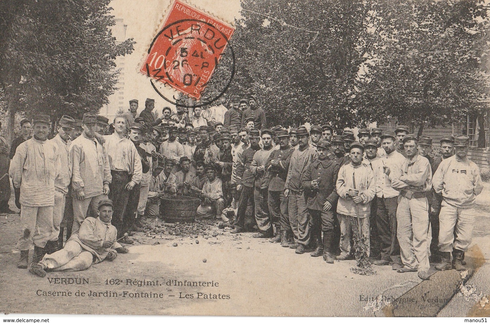 VERDUN - 162è Régiment D'Infanterie - Caserne De Jardin Fontaine - Les Patates - Verdun