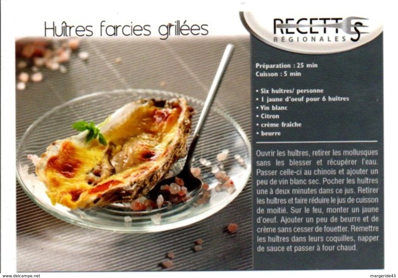 RECETTE - HUITRES FARCIES GRILLEES - Küchenrezepte