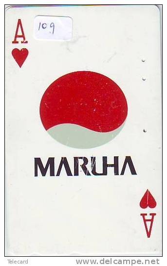 TELECARTE  à Jouer Japon (109)  Japan Playing Card *   Spiel Karte * JAPAN * ACE * - Games