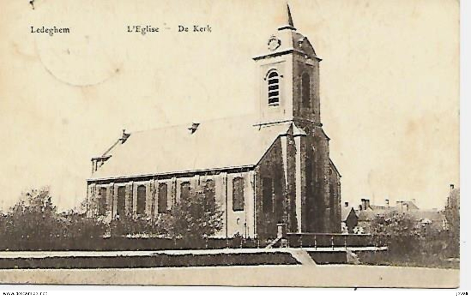 CPA / AK / PK   -  LEDEGHEM    De Kerk - Ledegem