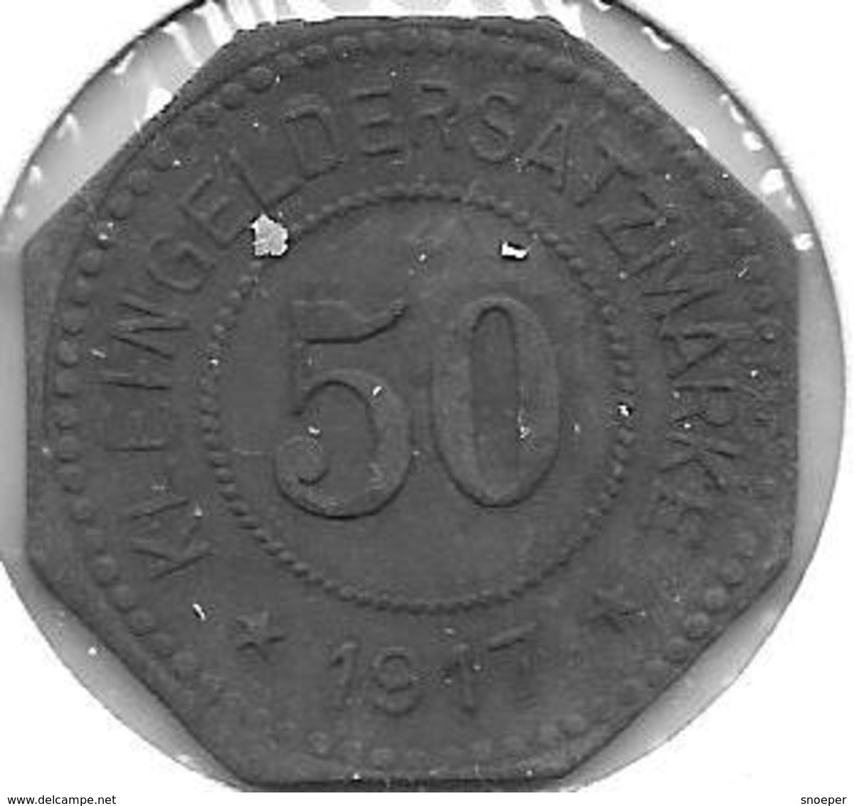 *notgeld  Rosenheim 50 Pfennig  1917.  Zn  450.5 - Otros & Sin Clasificación