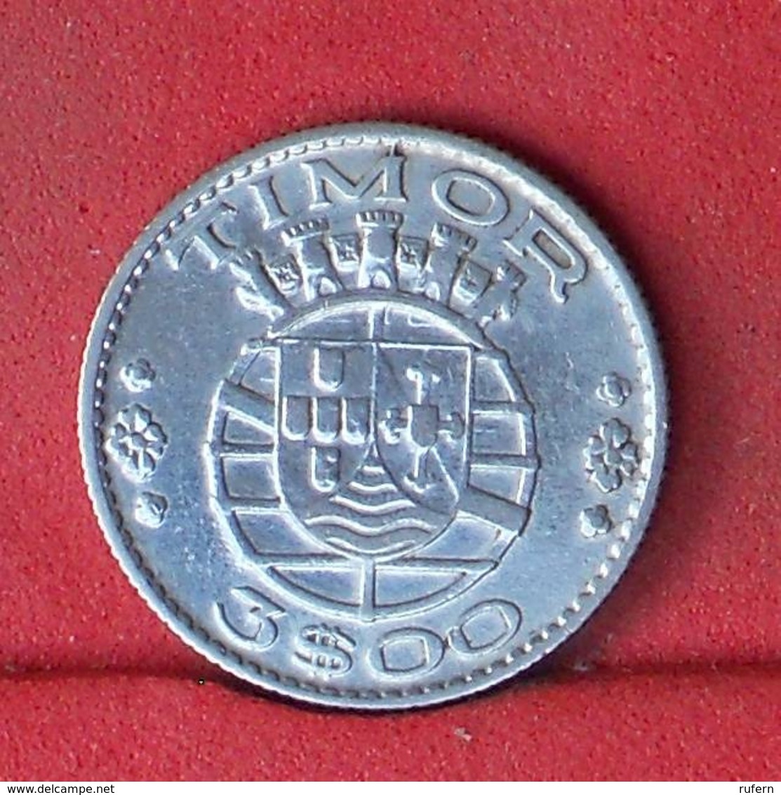 TIMOR 3 ESCUDOS 1958 - *SILVER*   KM# 14 - (Nº32126) - Portugal