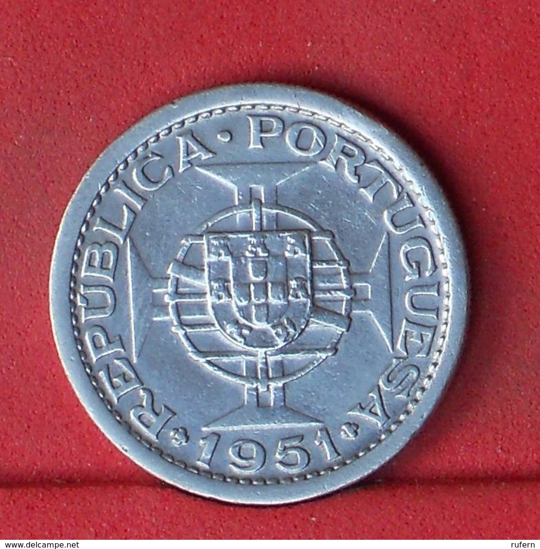 SAINT THOMAS E PRINCIPE 5 ESCUDOS 1951 - *SILVER*   KM# 13 - (Nº32129) - Sao Tome Et Principe