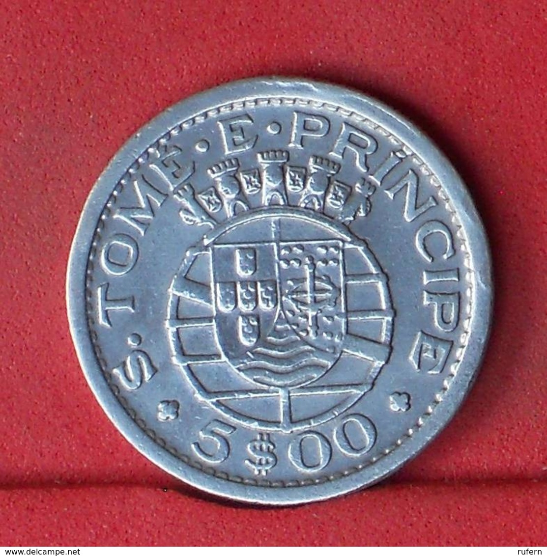 SAINT THOMAS E PRINCIPE 5 ESCUDOS 1951 - *SILVER*   KM# 13 - (Nº32129) - Sao Tome Et Principe