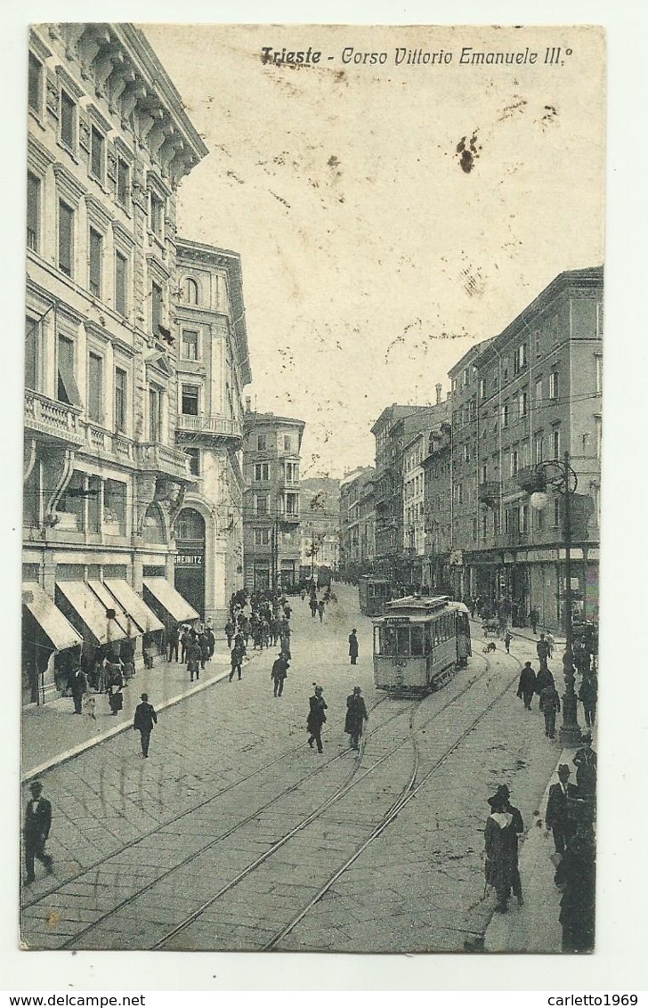 TRIESTE - CORSO VITTORIO EMANUELE III VIAGGIATA  FP - Trieste (Triest)