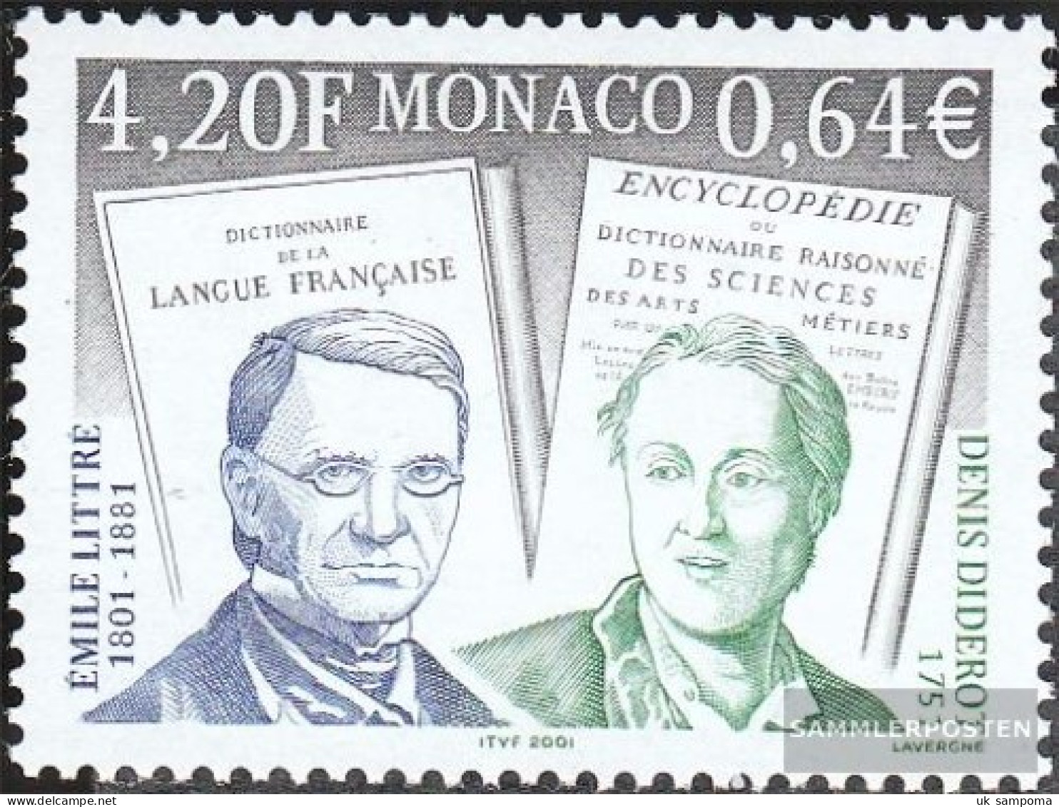 Monaco 2560 (complete Issue) Unmounted Mint / Never Hinged 2001 Personalities - Unused Stamps