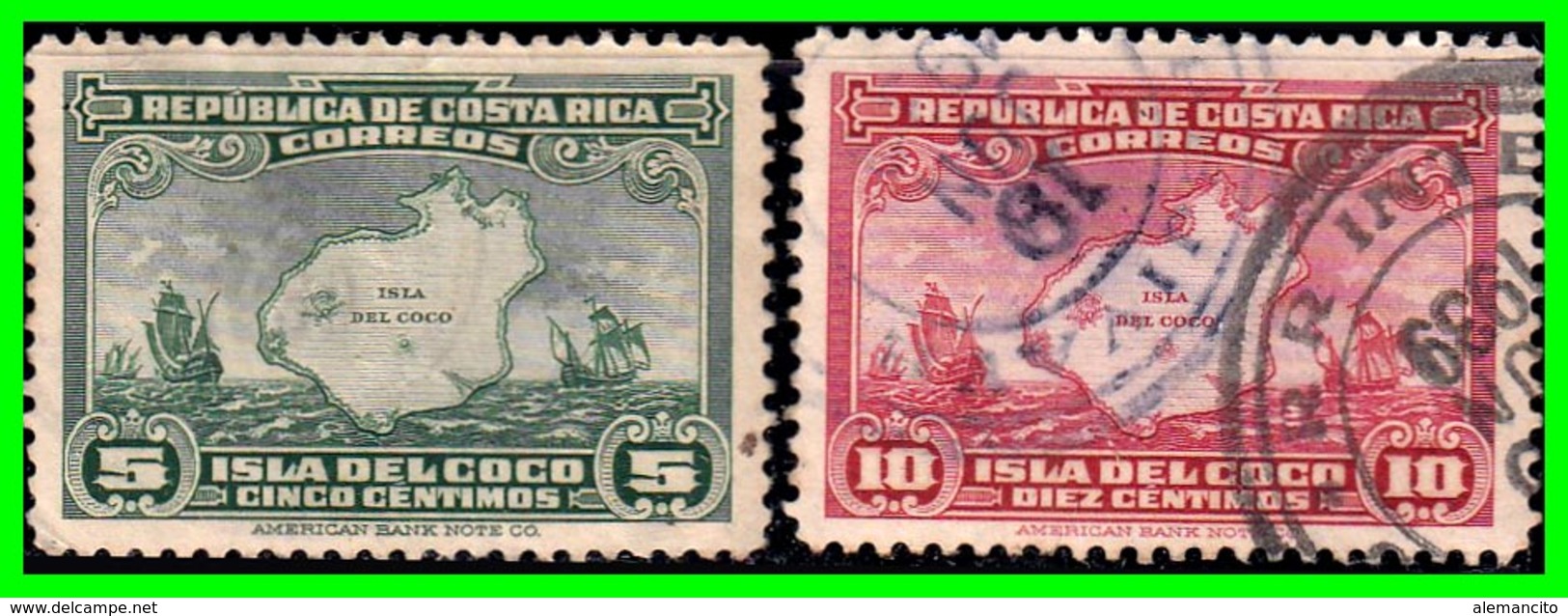 COSTA RICA 2 SELLOS AÑO 1936 - Costa Rica