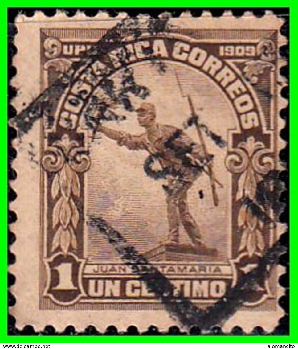 COSTA RICA  SELLO AÑO 1910 - Costa Rica