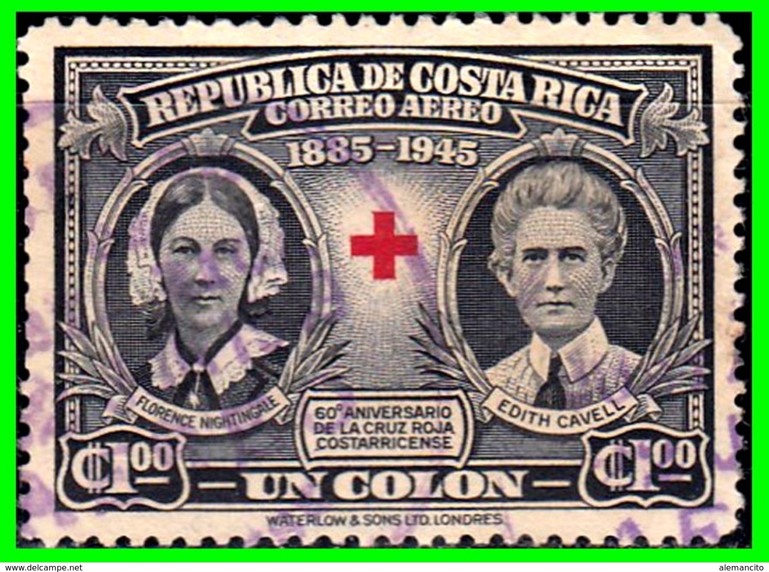 COSTA RICA   SELLO AÑO 1945 - Costa Rica