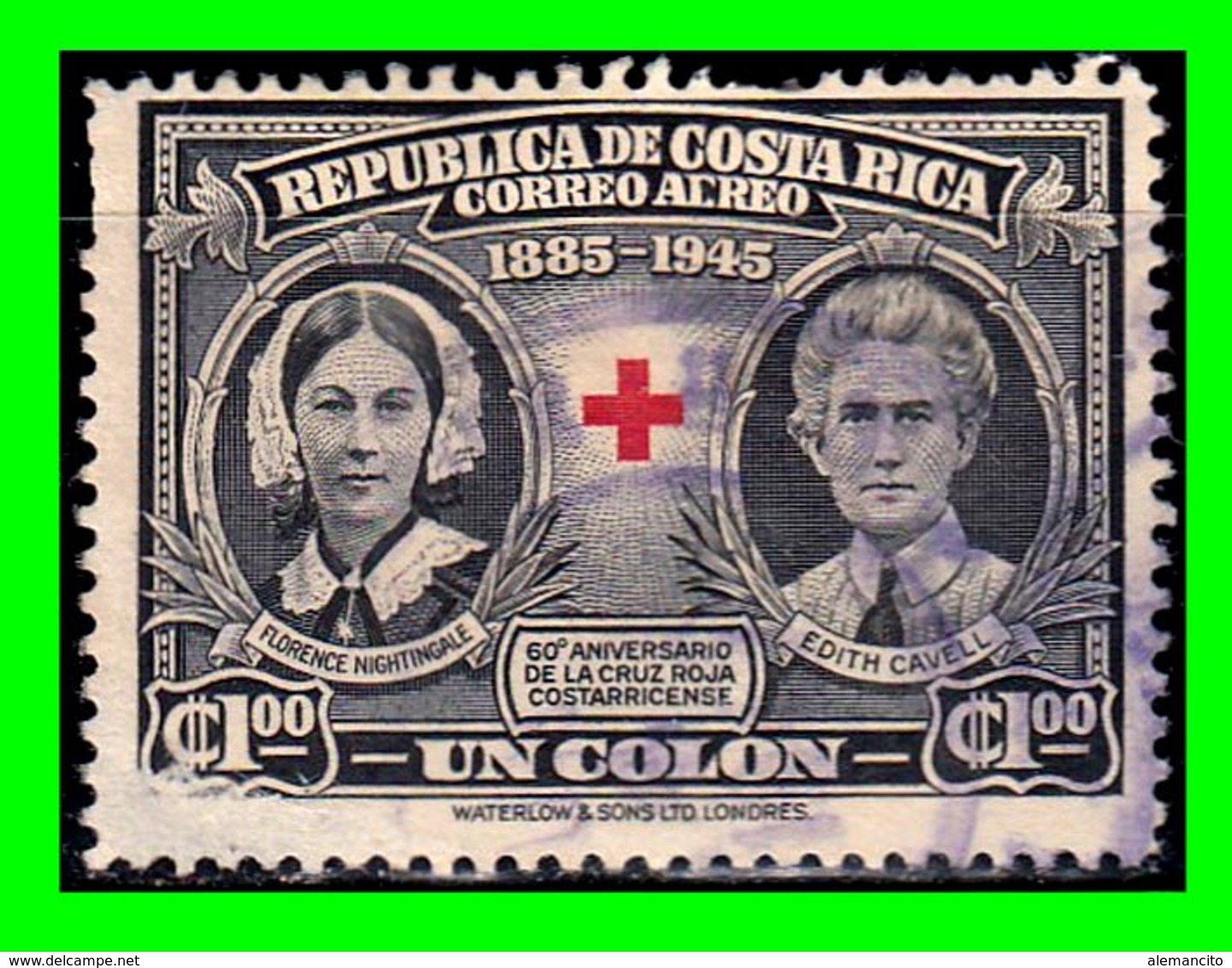 COSTA RICA   SELLO AÑO 1945 - Costa Rica