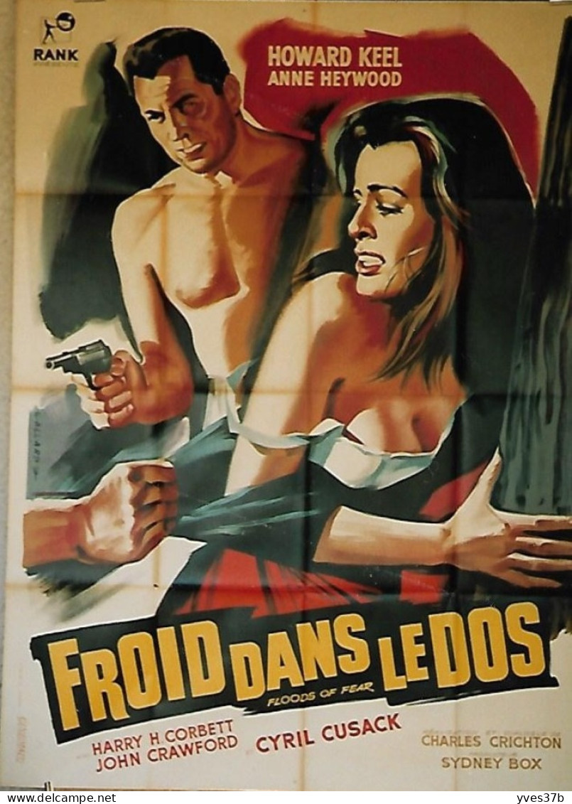 "Froid Dans Le Dos" H. Keel, A. Heywood...1959 - Affiche 120x160 - TTB - Plakate & Poster