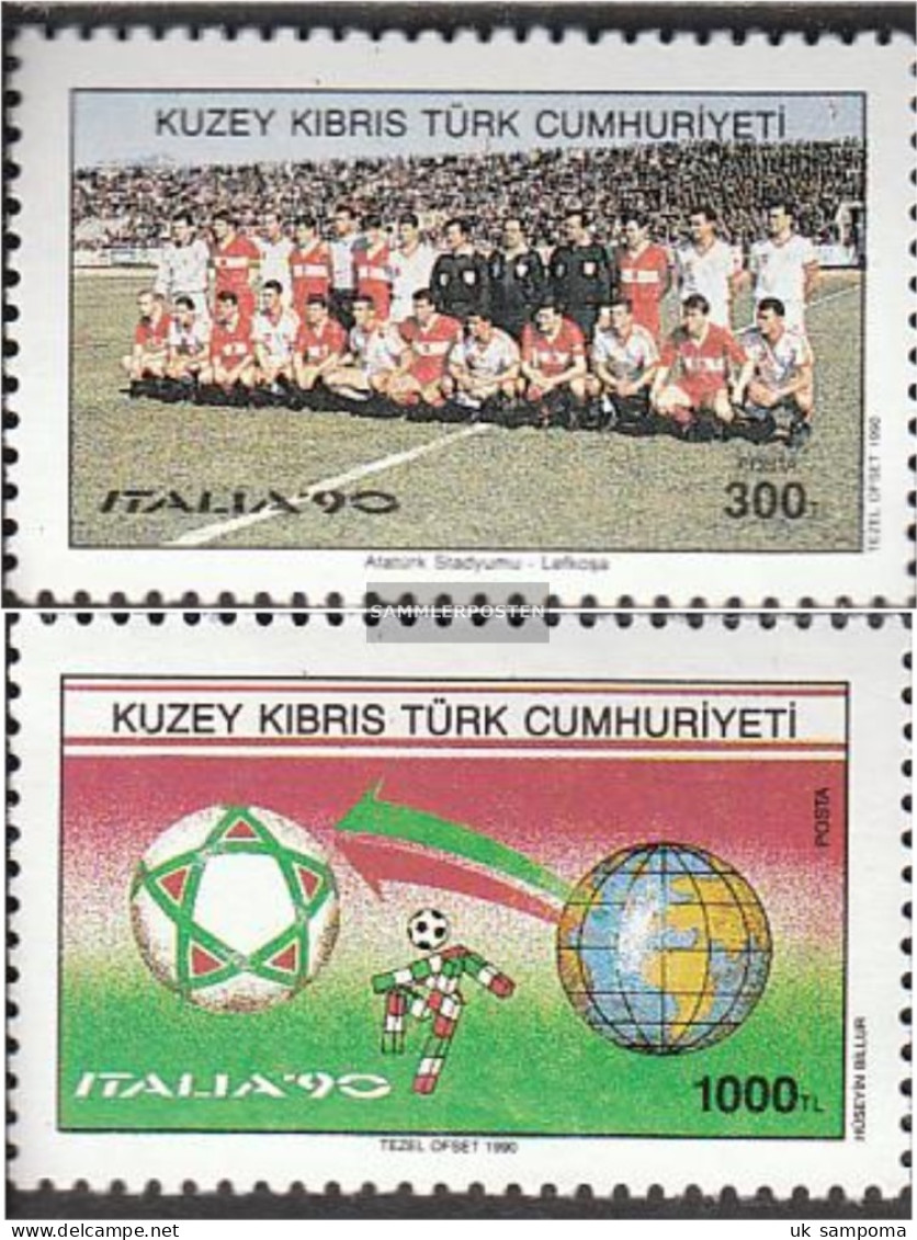 Turkish-Cyprus 279-280 (complete Issue) Unmounted Mint / Never Hinged 1990 Football-WM In Italy - Unused Stamps