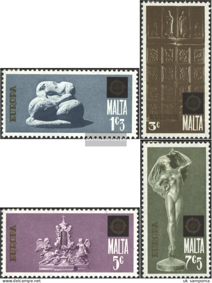 Malta 493-496 (complete Issue) Unmounted Mint / Never Hinged 1974 Sculptures - Malta