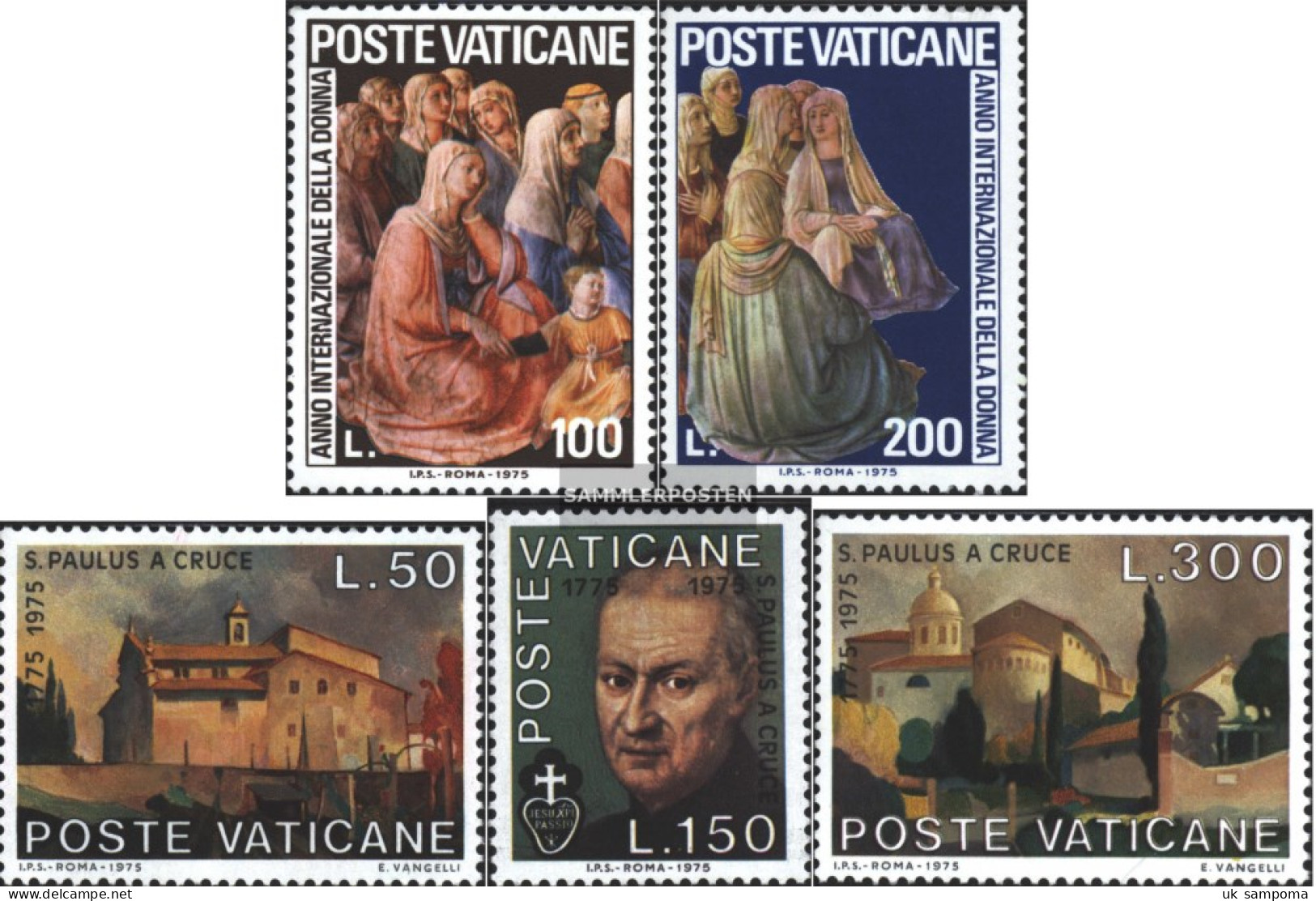 Vatikanstadt 670-671,672-674 (complete Issue) Unmounted Mint / Never Hinged 1975 Year The Woman, Holy. Paul - Unused Stamps