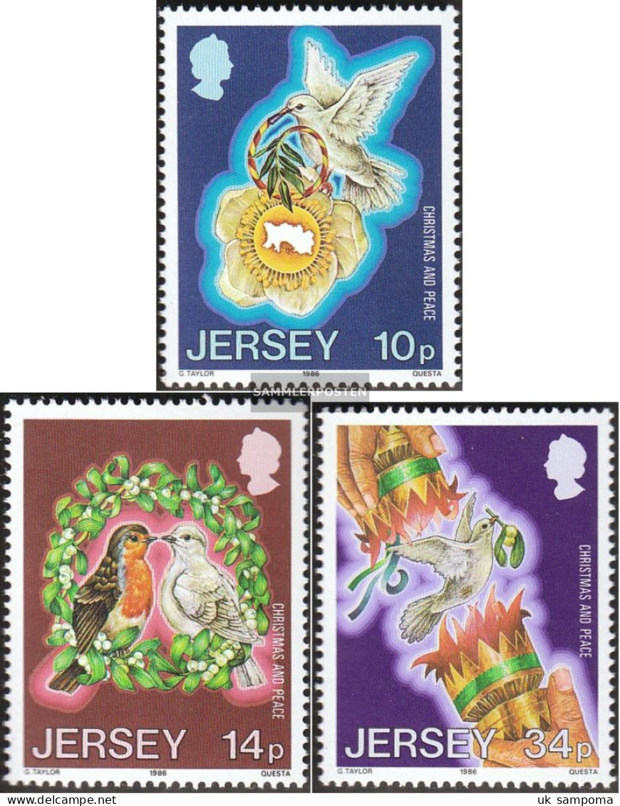 United Kingdom - Jersey 393-395 (complete Issue) Unmounted Mint / Never Hinged 1986 Christmas - Jersey