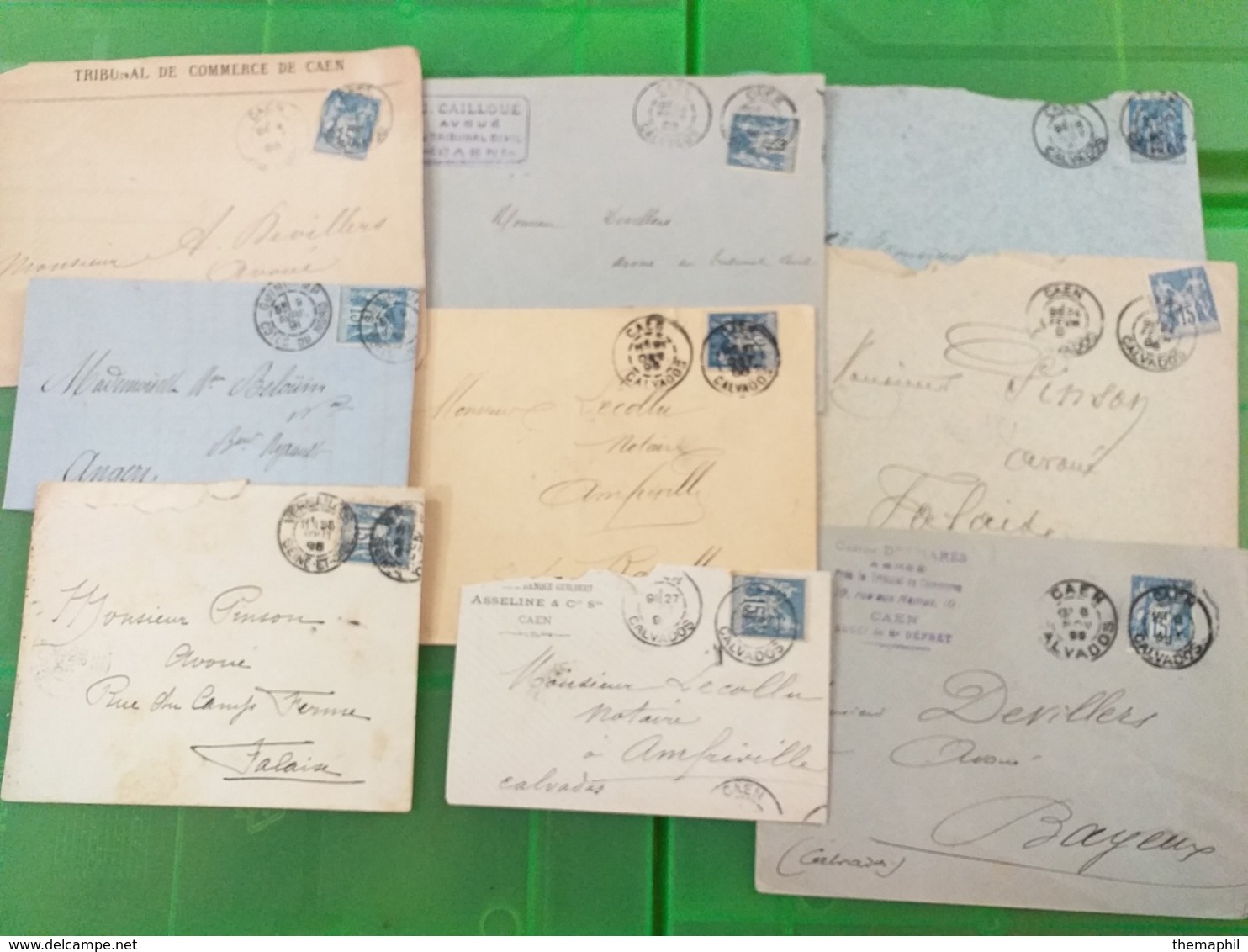 lot n° TH.1091 FRANCE un lot d'environ  124 lettres ancienne , type sage sur lettres