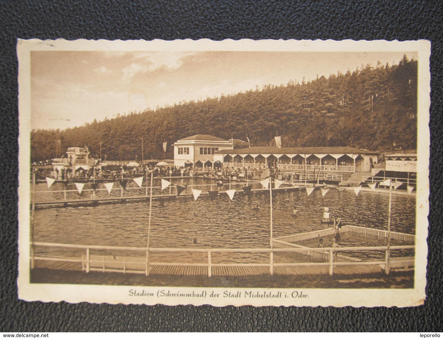 AK MICHELSTADT Stadion Schwimmbad 1930  /// D*40604 - Michelstadt