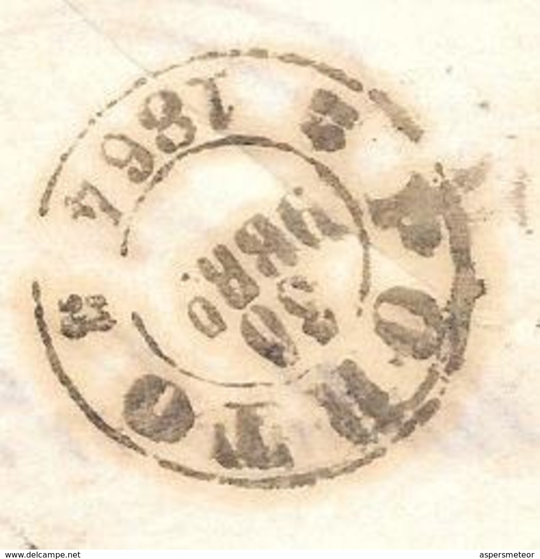 PERNAMBUCO BRAZIL BRASIL A PORTO YEAR 1864 ENVELOPPE CIRCULEE VOIR SCANS