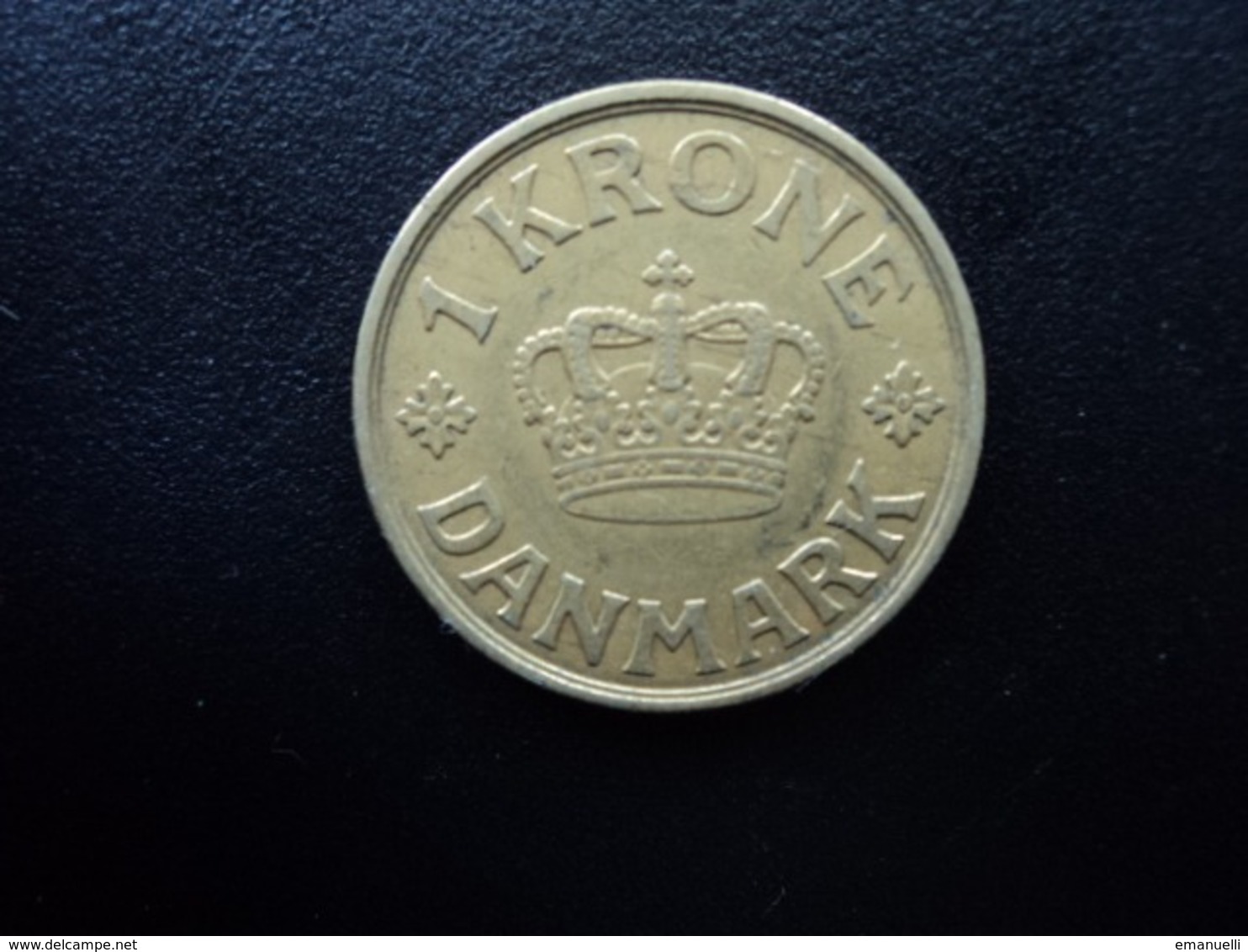 DANEMARK : 1 KRONE    1939 (h) N ; GJ    KM 824.2       TTB - Denemarken