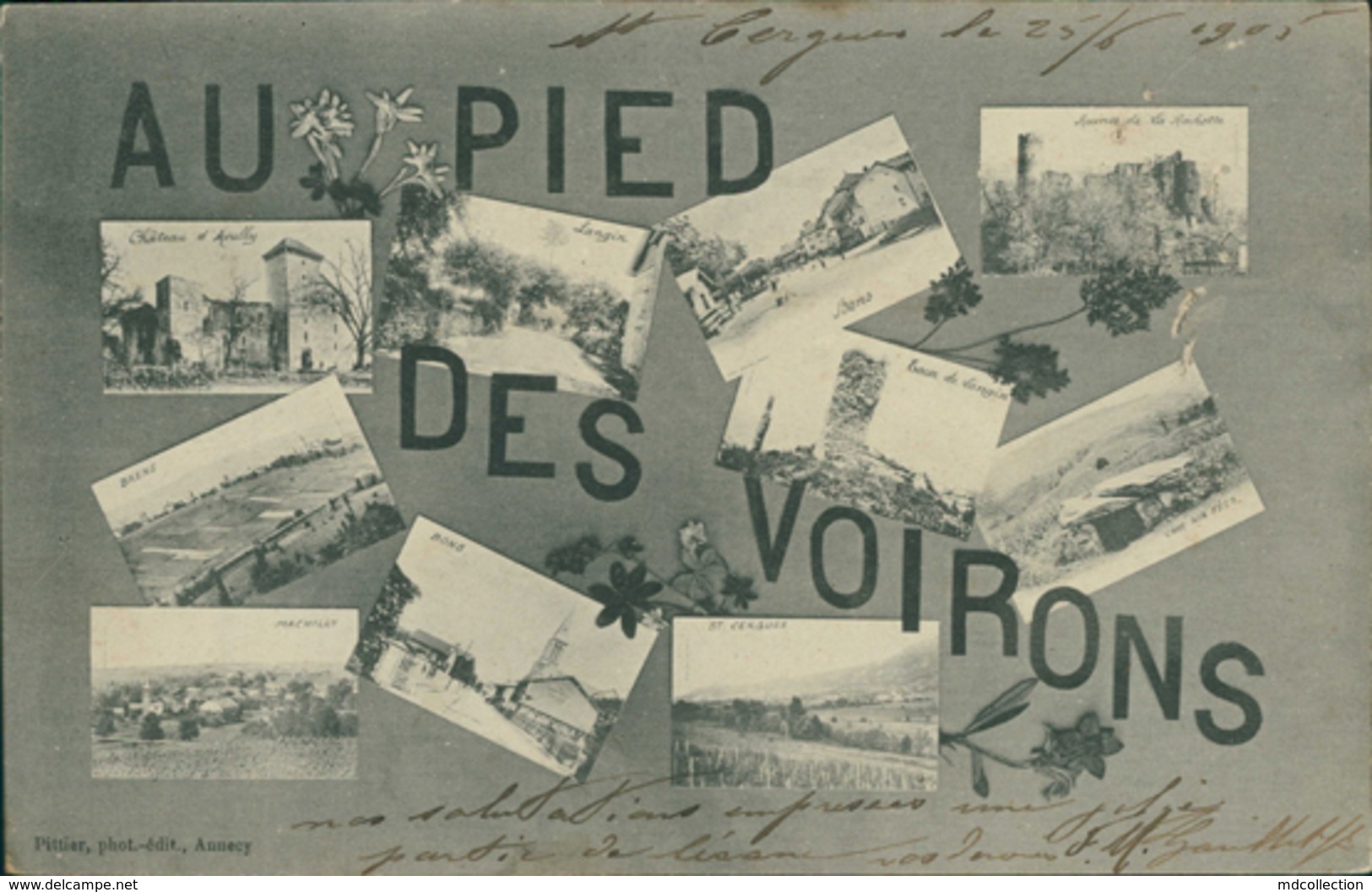 74 SAINT CERGUES / Au Pied Des Voirons / Carte Composée - Saint-Cergues