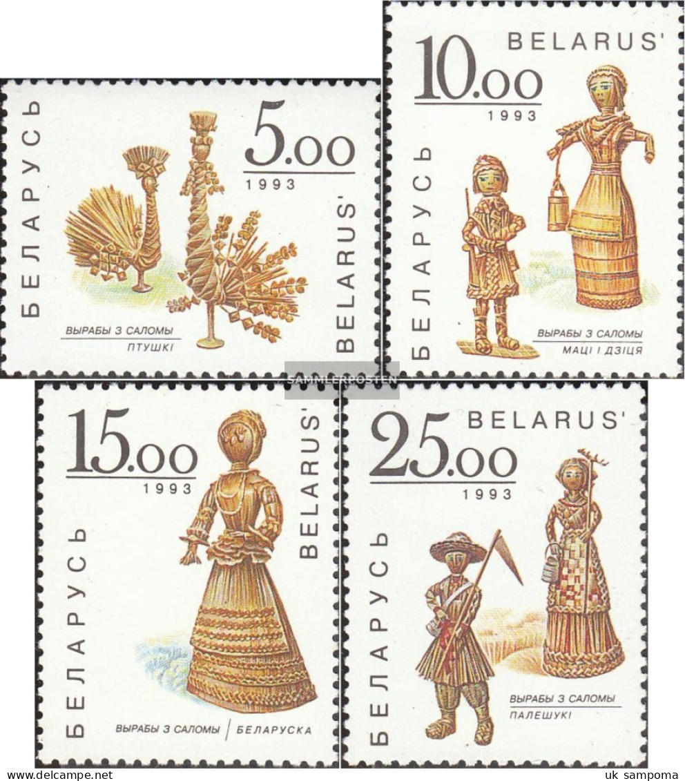 Weißrussland 28-31 (complete Issue) Unmounted Mint / Never Hinged 1993 Strohfiguren - Belarus