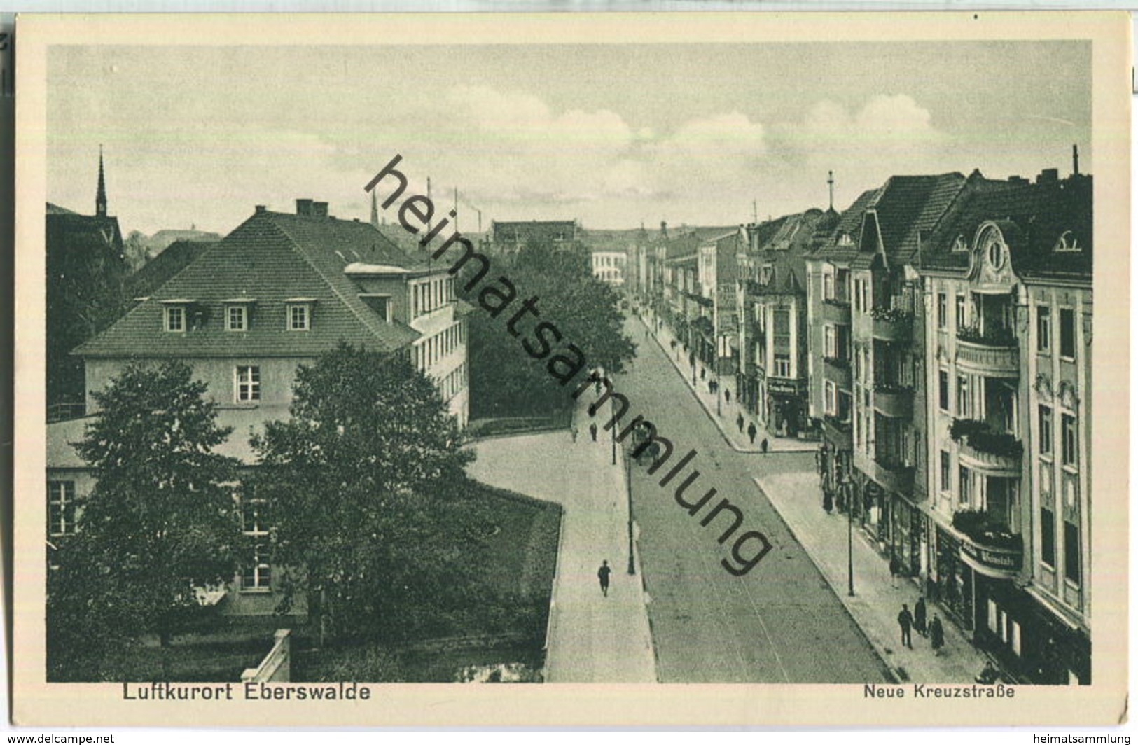 Eberswalde - Neue Kreuzstrasse - Verlag Paul Bierbach Eberswalde 30er Jahre - Eberswalde