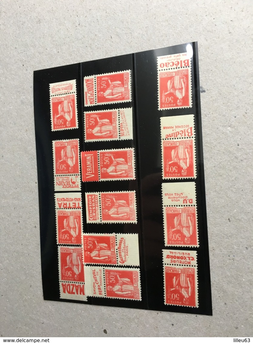 14 Pubs  Type Paix  283 50c Carnet Publicite Pub,  Detail Possible - Unused Stamps