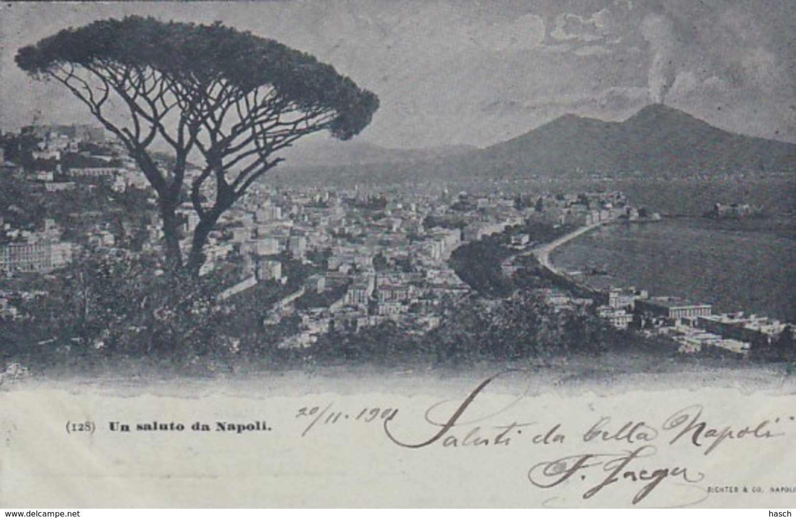 300976Un Saluto Da Napoli 1901 - Napoli (Naples)